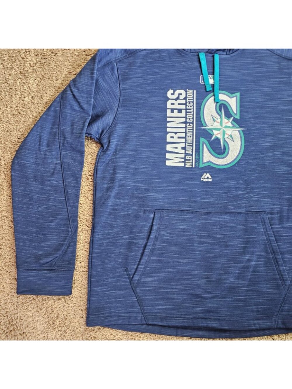 Majestic Seattle Mariners MLB Hoodie Mens M Authentic Collection Therma Base - Picture 5 of 13